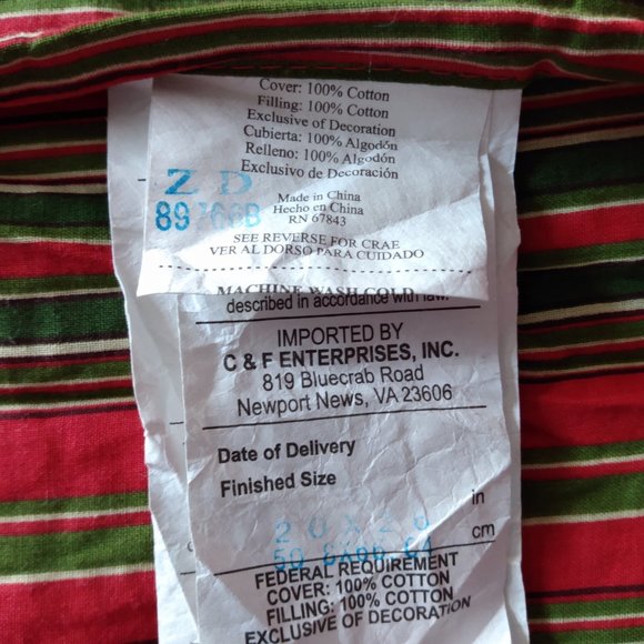 Holly Red Cotton Quilt Pillow Shams (Set Of 4) Queen Size - Picture 7 of 8